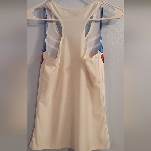 SAILOR MOON Y2K tank top white scoop neck silky material   sz 6 - Picture 3 of 11